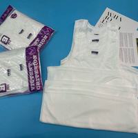 Lot de 3 Débardeurs de Sport Blancs Homme TFK006, Tailles L-3XL, Idéal pour l'Entraînement