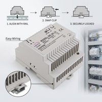 Alimentation électrique DR-30-12 12V 2A 30W à montage sur rail DIN, remplacement pour 5V 15V 24V SMPS pour armoire de commande