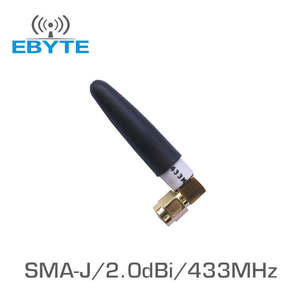Ebyte TX433-JW-5 433MHz <b>RF</b> Black signal Booster 433mhz Small Rubber Antenna for <b>Wireless</b> Transmission <b>Module</b> Glue Stick Antenna - Product Image 3