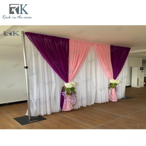 Hot Selling Pipe and Drape Aluminum Pipe an Drape <b>Frame</b> Telescopic <b>Backdrop</b> Stand Kit for Wedding Decoration - Product Image 4