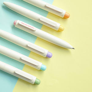 Gaya baru 0.5MM tinta hitam Morandi Gel pena lembut sentuh bisnis hadiah ditarik Macaron warna Gel pena dengan LOGO kustom - Product Image 3