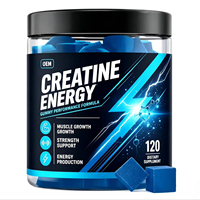 Creatina Masticable de Marca Privada con Monohidrato 500mg, Fórmula de Nutrición Deportiva para Planificación de Ejercicio y Cuidado Diario de la Salud