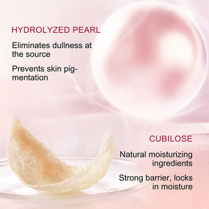 Set de Cuidado Facial Antiarrugas, Blanqueador e Hidratante Perla <span class=keywords><strong>Pura</strong></span> con <span class=keywords><strong>Vitamina</strong></span> <span class=keywords><strong>C</strong></span> y Niacinamida, OEM/ODM Lujo Coreano <span class=keywords><strong>para</strong></span> Todo Tipo de Piel - Product Image 4