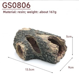 Decoración para Acuarios, Juguetes para Peceras, Adornos Artesanales, Barriles de Madera, Restos de Árboles, Escondites, Recipientes de Agua - Product Image 6