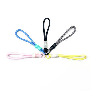 カスタマイズされた無地のぬいぐるみパンダ人形ペンダント装飾キーホルダー、短い織り紐のおもちゃリストストラップ、キーホルダー紛失防止コード - Product Image 6