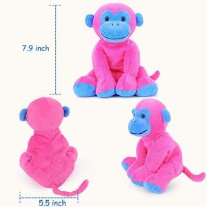 <span class=keywords><strong>Mono</strong></span> <span class=keywords><strong>de</strong></span> Peluche Rosa al por Mayor, Juguete <span class=keywords><strong>de</strong></span> Peluche Suave con Brazos Largos, Animal <span class=keywords><strong>de</strong></span> Peluche Personalizado para Niños - Product Image 6