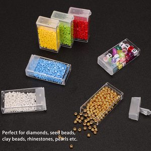 29668 64 Grids Plastic Clear Empty Diamond Painting <strong>Storage</strong> Box Beads <strong>Seeds</strong> Jewelry Organizer DIY Art Craft <strong>Storage</strong> with Handle - Product Image 3