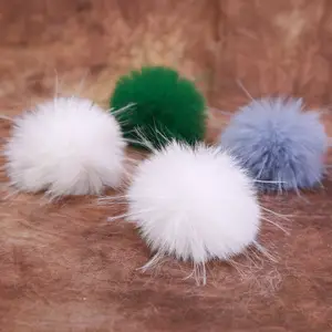 Hete Verkoop Goede Prijs Kleurrijke Faux Bont Bal Pompon Voor Beanie Hoed Groothandel U-Jizz-Tube-Chinese-Free-Pom-Tube