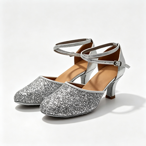 Chaussures de <span class=keywords><strong>danse</strong></span> pour femmes, argentées, classiques, avec doublure en coton pailleté, pour la <span class=keywords><strong>danse</strong></span> de salon/latine/salsa/<span class=keywords><strong>kizomba</strong></span> - Product Image 5