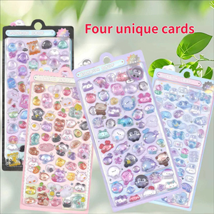 Autocollants 3D en relief multicolores Kawaii GF, autocollants adhésifs pour la création de carnets, albums photo, papier, coques de téléphone, ordinateurs portables - Product Image 4
