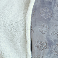 Couverture en polaire et flanelle turquoise FY, 100% polyester, motif vintage, disponible en tailles King, Queen et Twin