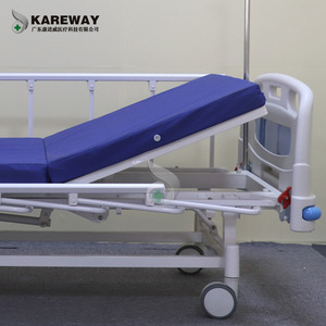 เตียงผู้ป่วยโรงพยาบาลคังจินเว่ย รุ่น KJW-202LZ-C.2 แบบปรับด้วยมือหมุนสามจุด สำหรับผู้สูงอายุและผู้ใหญ่ - Product Image 1