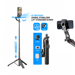 AI Gimbal Tracking Face Trípode C22 Gimbal Estabilizador 360 Auto Face Tracking Selfie Stick Soporte para teléfono Plegable Selfie Vlog - Product Image 1