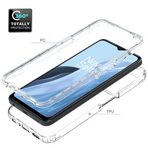 Coque de téléphone robuste à couverture complète 360 pour OnePlus <span class=keywords><strong>N300</strong></span> OPPO A57 4G,5G,A57S,A77 4G/5G dégradé Transparent PC TPU étui de téléphone en acrylique - Product Image 5