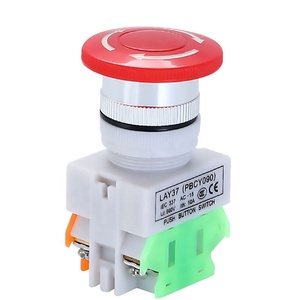 Y090 lay37 Nấm Đỏ tự khóa dừng khẩn cấp nút nhấn nút chuyển đổi - Product Image 6