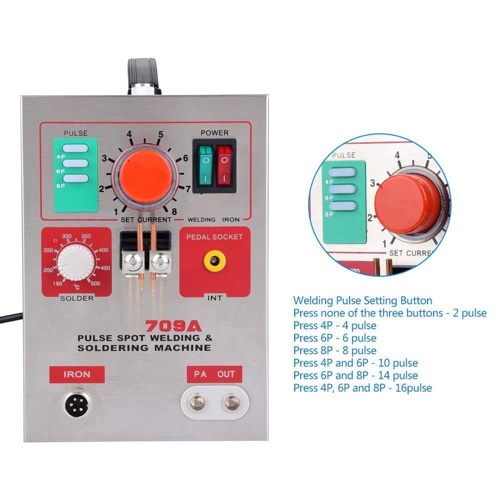 3.2kw Sunkko 709a 220/110v Battery Spot Welder With 70b Welder Pen For 18650 Battery Spot Welding Machine