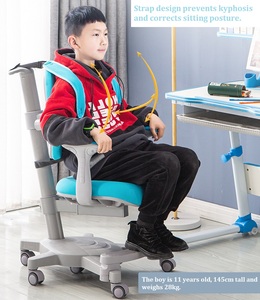 Ergonomic <b>Kids</b> <b>Table</b> With 20 to 30 Inch Height Adjustable Desk Chair Set Desktop 23x47 Inch Bedroom Children Desk <b>Study</b> <b>Table</b> - Product Image 2