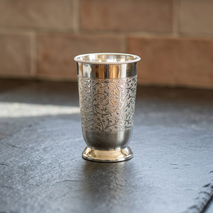 Vintage Floral Stainless Steel <b>Double</b> <b>Wall</b> <b>glass</b> Gift for Adults - Product Image 3