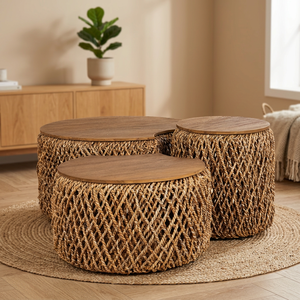 Modern Industrial Marble Top <b>Foldable</b> Durable Coffee Table Nesting Set Living Room Furniture - Product Image 1