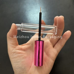 ISMAN - Tubo de Delineador de Ojos Redondo de Lujo de 3 ml, Color <span class=keywords><strong>Rojo</strong></span> Rosa, Botella Transparente para Brillo Labial, Vial para Suero de Crecimiento de Pestañas, Venta al por Mayor, Marca Privada Profesional - Product Image 5