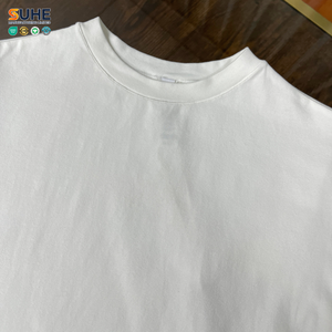 เสื้อยืดคอตตอนเจอร์ซีย์ SUHE ทรงเข้ารูป ระบายอากาศได้ดี แขนสั้น คอกลม สีพื้น ย้อมสีแบบเรียบ ไม่เป็นขุย เป็นมิตรต่อสิ่งแวดล้อม - Product Image 6