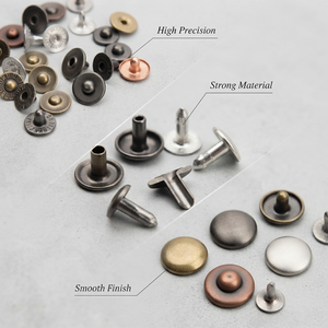 Custom Color Rivets Garment Zinc Alloy Open-end Double Mushroom Head Denim Nail Stud Rivets Jeans Rivets - Product Image 6