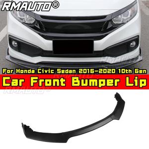 Divisor de parachoques delantero, difusor, alerón, protector de parachoques, kit de carrocería para Honda Civic Sedán 2016-2020, 10.ª generación, accesorios para automóvil - Product Image 1