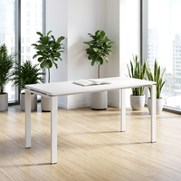 Poste de travail individuel modulaire moderne personnalisable en U avec bureau en MDF et meuble de rangement pour employé de bureau