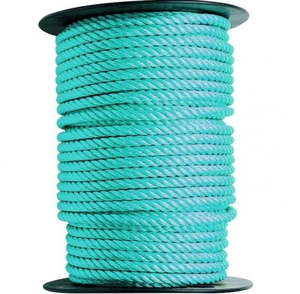 High Strength 3 Strand PP Polypropylene Blue Green 3/16-5/16 Inch UV Resistant Water-proof Anti-Abrasion Twist Rope 10kg Coil - Product Image 1