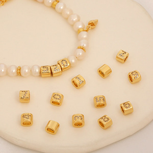 ลูกปัดทอง 18K ชุบทองคำขาว 20 ชิ้น แบบไมโครเพฟ <span class=keywords><strong>หมาย</strong></span><span class=keywords><strong>เลข</strong></span> 0-9 ตัวคั่นทองแดง สำหรับทำเครื่องประดับ DIY สร้อยคอ สร้อยข้อมือ และสายคล้องโทรศัพท์ - Product Image 1