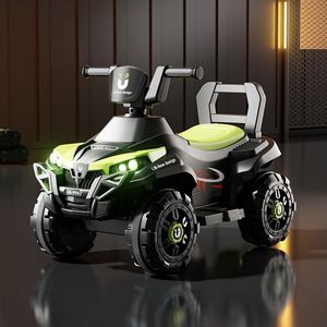 Электрический детский аттракцион, четырехколесный батарейный аккумулятор, игрушка для детей, для езды с подспинкой, музыкальный плеер, перезаряжаемый детский автомобиль - Product Image 6
