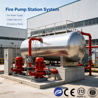 Tanque Horizontal Grande para Almacenamiento de Agua Contra Incendios de 20000-300000L, Acero Inoxidable SS304, Certificado por ASME, CE e ISO
