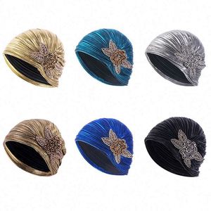 Pañuelo para la Cabeza de Alta Calidad con Lazo de Joyería, Accesorios para Mujer, Turbante Diario de Poliéster - Product Image 2