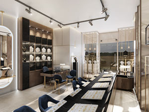 Exhibidor de Alta Gama Personalizado de Madera y Vidrio, Diseño Gratuito, Vitrina para Joyería, Exhibidor de Diamantes, Mostrador, Quiosco de Joyería - Product Image 4