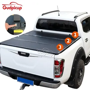 Pick Up Aluminum Hard Folding Tri Fold Tonneau Cover For Ssangyong Actyon Sports