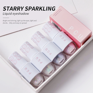 Sombra de Ojos Monocromática Única, Maquillaje Brillante con Destellos Estrellados, Sombra de Ojos Líquida Brillante y Duradera - Product Image 2
