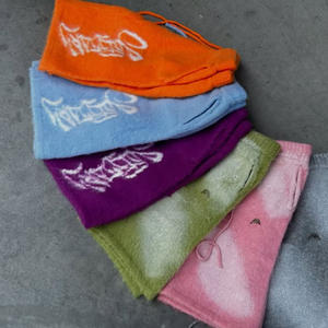 Pantalones Cortos Deportivos de Felpa de Alta Calidad, Multicolores, Personalizados, de Cintura Alta, Gruesos, Cálidos, Holgados, de Pierna Recta, Estilo Deportivo, de Mohair - Product Image 2