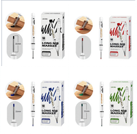 10 stylos marqueurs pour trous profonds, 21 mm de long, pointe fine de 2 mm, imperméables, séchage rapide, marqueurs permanents pour le travail du bois et la construction