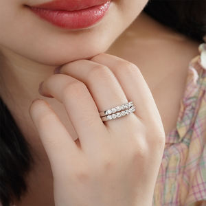 Women's <b>925</b> Sterling <b>Silver</b> <b>Ring</b> Minimalist Stackable Band for Daily Wear - Product Image 4