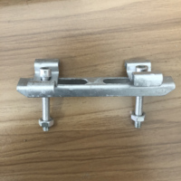 Fixation de panneau de grille en acier galvanisé de fabrication professionnelle, pince d'installation, attache de grille, clip de fixation de type grille
