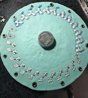 Machine de moulage centrifuge manuelle pour produits en zinc/plomb/alliage avec moule en caoutchouc silicone