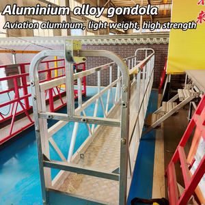 Plataforma suspendida de aleación de aluminio Andamio alimentado de 380V Certificación CE con góndola de elevación de cable para trabajo <span class=keywords><strong>exterior</strong></span> - Product Image 3