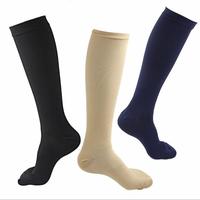 Chaussettes de compression graduée mi-hautes, 20-30 mmHg, pour récupération sportive, unisexe, soutien des mollets, OEM, personnalisables, vente en gros