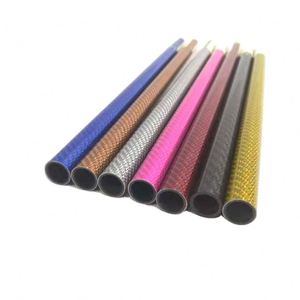 SHENYU Colored Carbon Fiber Epoxy Resin Tube Custom Colors <b>Thickness</b> Diameter 0.5-25.4mm for Branding Displays Event - Product Image 3