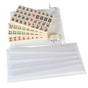 Factory Direct 26mm <b>Mini</b> Number Travel Mahjong Set with 144Pcs Tiles and Drawstring Bag for Gamblers <b>Table</b> Use - Product Image 6