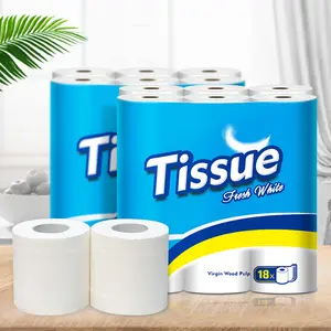 Wholesale Cheap Toilet Paper Custom Soft Toilet Tissue Roll 1/2/3/4 Layers Printed Core Bathroom Toilet Tissue Roll