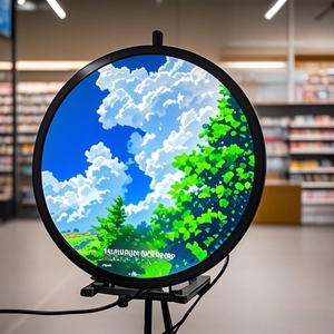 Letrero Digital LCD para Exteriores, Resistente al Agua, de Una o Dos Caras, con Pantalla Táctil, para Taxis y Edificios, con Forma Redonda, Marca Aglare - Product Image 2