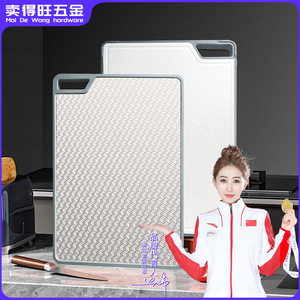 Stainless Steel Cutting Board Rectangle 2.1Mm Double Sided Non Slip Antibacterial Kitchen Chopping Block - Product Image 3