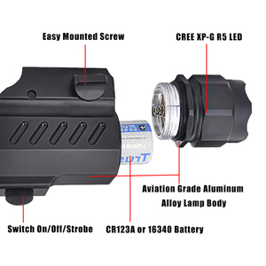 Pointeur tactique LED vert compact à dégagement rapide, étanche IP68, rechargeable USB, en alliage d'aluminium pour la chasse, le camping et les activités de plein air - Product Image 5