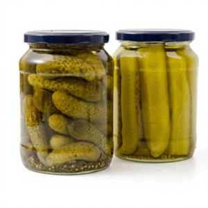 Canned Gherkins Vinegar Preserved Peeled Sour Flavor Mason <b>Jar</b> Packaged Room Temperature Storage - Product Image 4